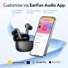 imageEarFun Adaptive Noise Cancelling Wireless Earbuds 6 Mics AI ENC Call HiRes Sound LDAC 40H Playtime Multipoint Connection Comfortable Fit App Customization Google Fast Pair Wireless ChargeBlack