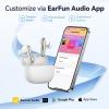 imageEarFun Adaptive Noise Cancelling Wireless Earbuds 6 Mics AI ENC Call HiRes Sound LDAC 40H Playtime Multipoint Connection Comfortable Fit App Customization Google Fast Pair Wireless ChargeWhite
