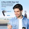 imageEarFun Adaptive Noise Cancelling Wireless Earbuds 6 Mics AI ENC Call HiRes Sound LDAC 40H Playtime Multipoint Connection Comfortable Fit App Customization Google Fast Pair Wireless ChargeWhite