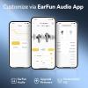 imageEarFun Air Pro 3 Noise Cancelling Wireless Earbuds Qualcomm aptX Adaptive Sound 6 Mics CVC 80 ENC Bluetooth 53 Earbuds Multipoint Connection 45H Playtime App Customize EQ Oat WhiteBlack
