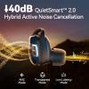 imageEarFun Free Pro 2 Wireless Earbuds Hybrid Active Noise Cancelling Earbuds Bluetooth 52 Earbud with 6 Mics Stereo Sound Deep Bass inEar Headphones Earphones Game Mode Wireless Charging Black