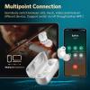 imageEarFun Free Pro 3 Noise Cancelling Wireless Earbuds HiRes Sound Snapdragon Sound with Qualcomm aptX Adaptive 6 Mics ENC Bluetooth 53 Earbuds Multipoint Connection Custom App Wireless ChargeSilver White