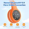 imageEarFun K2 Kids Bluetooth Headphones Kids Headphones with Volume Limited 40H Playtime Builtin Mic Stereo Sound Foldable OverEar Headphone for SchoolTraveliPadTablet BlueOrange