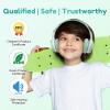 imageEarFun K2 Kids Bluetooth Headphones Kids Headphones with Volume Limited 40H Playtime Builtin Mic Stereo Sound Foldable OverEar Headphone for SchoolTraveliPadTablet BlueGreen