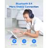 imageEarFun K2 Kids Bluetooth Headphones Kids Headphones with Volume Limited 40H Playtime Builtin Mic Stereo Sound Foldable OverEar Headphone for SchoolTraveliPadTablet BlueBlue