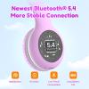 imageEarFun K2 Kids Bluetooth Headphones Kids Headphones with Volume Limited 40H Playtime Builtin Mic Stereo Sound Foldable OverEar Headphone for SchoolTraveliPadTablet BlueViolet