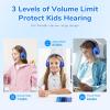 imageEarFun K4 Kids Bluetooth Headphones Wireless Headphones with LED Lights 748594dBA Volume Limited Builtin Mic 90H Playtime Bluetooth 54 Over Ear Headphone for iPadTabletPCSchoolBlue