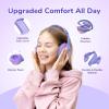 imageEarFun K4 Kids Bluetooth Headphones Wireless Headphones with LED Lights 748594dBA Volume Limited Builtin Mic 90H Playtime Bluetooth 54 Over Ear Headphone for iPadTabletPCSchoolViolet