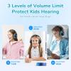 imageEarFun K4 Kids Bluetooth Headphones Wireless Headphones with LED Lights 748594dBA Volume Limited Builtin Mic 90H Playtime Bluetooth 54 Over Ear Headphone for iPadTabletPCSchoolDark Black