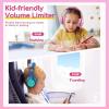 imageEarFun Kids Headphones Wired with Microphone 8594dB Volume Limit Headphones for Kids Portable Wired Headphone with Shareport Stereo Sound Foldable Headset for SchoolTabletiPadKindle Black RedPink Blue