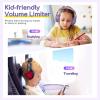 imageEarFun Kids Headphones Wired with Microphone 8594dB Volume Limit Headphones for Kids Portable Wired Headphone with Shareport Stereo Sound Foldable Headset for SchoolTabletiPadKindle Black RedViolet Pink
