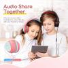 imageEarFun Kids Headphones Wired with Microphone 8594dB Volume Limit Headphones for Kids Portable Wired Headphone with Shareport Stereo Sound Foldable Headset for SchoolTabletiPadKindle Black RedPink Blue