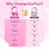 imageEarFun Kids Headphones Wired with Microphone 8594dB Volume Limit Headphones for Kids Portable Wired Headphone with Shareport Stereo Sound Foldable Headset for SchoolTabletiPadKindle Black RedFuscia Pink