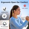 imageEarFun OpenJump Open Ear Headphones Wireless Earbuds with Ergonomic Earhook HiRes Sound LDAC 4 Mics ENC Call 42H Playtime Multipoint Connection IPX7 Waterproof Snug Fit for Workout Running