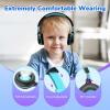 imageEarFun S1 Kids Headphones Foldable Wired Headphones for Kids 85dB Volume Limit Stereo Sound Adjustable Headband Portable Lightweight OnEar Headphone for SchoolTravelBoysGirlsPCTabletDark Black