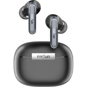 imageEarFun Air 2 Wireless Earbuds 10mm Drivers with LDAC Bluetooth Earbuds HiRes Audio Bluetooth 53 with Multipoint Connection 4 Mics Wireless Charging 40H Playtime App Customization IPX7Black