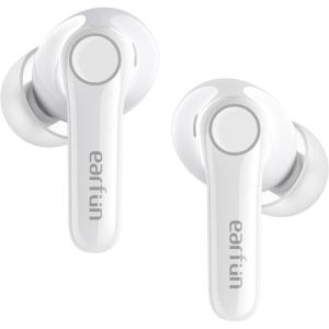 imageEarFun Air Pro 4 Adaptive Hybrid Noise Canceling Wireless Earbuds Qualcomm Snapdragon Sound aptX Lossless 6 Mics AI CVC 80 Call LDAC HiRes Audio 52H Playtime Bluetooth 54 inEar DetectionGlossy White