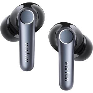 imageEarFun Air Pro 4 Adaptive Hybrid Noise Canceling Wireless Earbuds Qualcomm Snapdragon Sound aptX Lossless 6 Mics AI CVC 80 Call LDAC HiRes Audio 52H Playtime Bluetooth 54 inEar DetectionBlack
