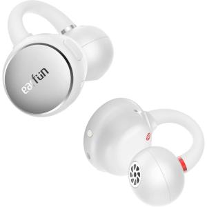 imageEarFun Clip Open Ear Earbuds Wireless Clip On Headphones Adaptive Comfort with Secure Fit Bluetooth 60 LDAC HiRes Audio 2 Mics AI ENC Call 40H Playtime Earbuds for Sports Running WorkoutWhite
