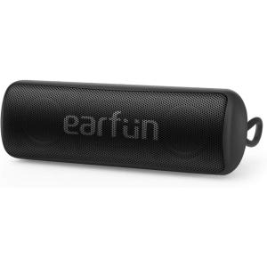 imageEarFun Portable Bluetooth Speakers Go Waterproof Wireless Speakers with HD Sound and Bass USB C 24H Playtime 100ft Bluetooth Range IPX7 Waterproof Pocket Size for Travel Home and Outdoors