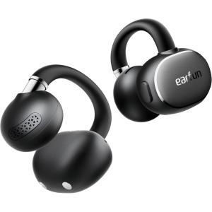 imageEarFun Clip 2 Open Ear Earbuds Clip On Headphones LDAC HiRes Audio 12mm Titanium Driver 4 Mics AI Clear Call AI Translation Earbuds Secure Fit 40H Playtime Bluetooth 60 for Running Workout